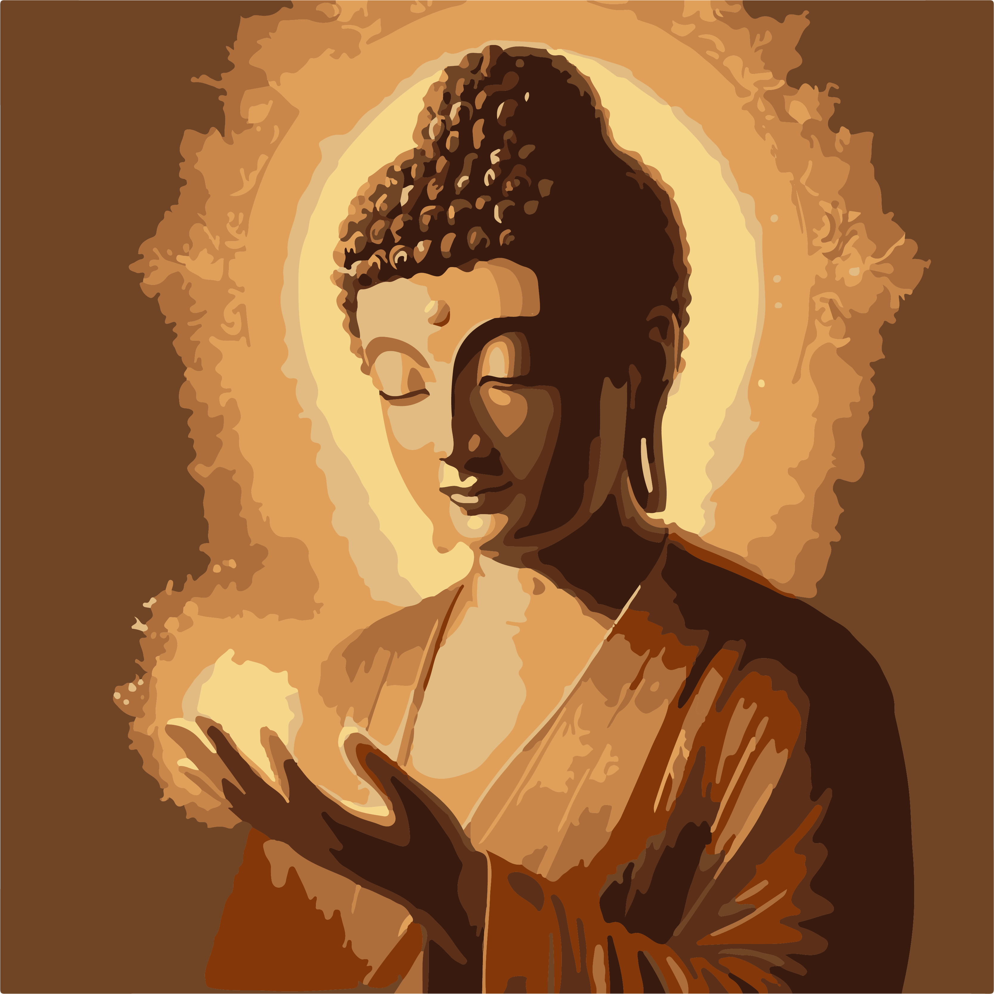 Tranh Phật Thích Ca Tỏa Sáng P063
