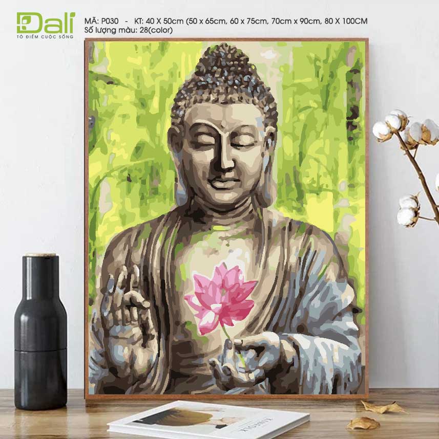 Tranh Phật Thích Ca Tượng Đá P030