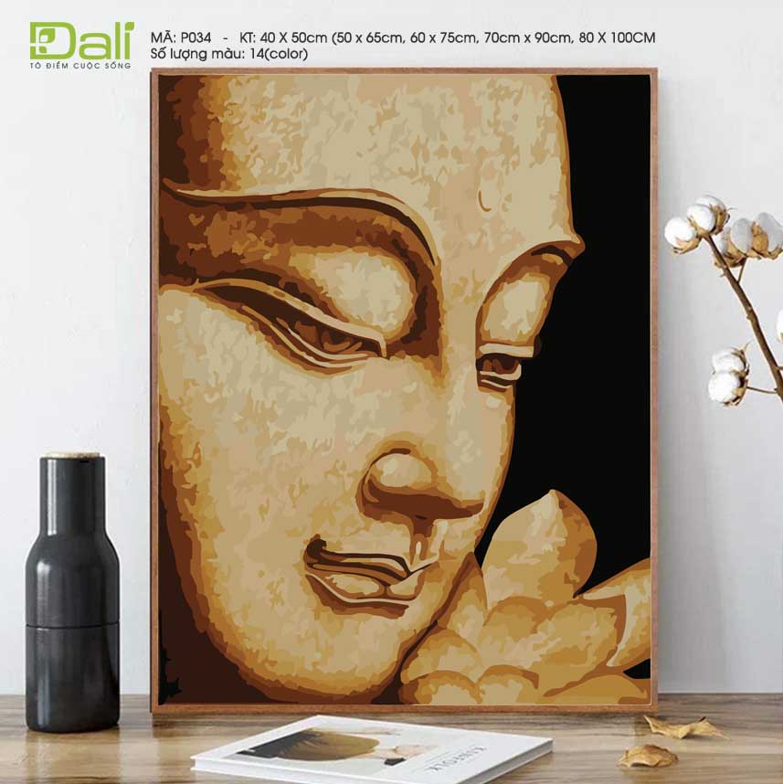 Tranh Diện Phật Cận Mặt P034
