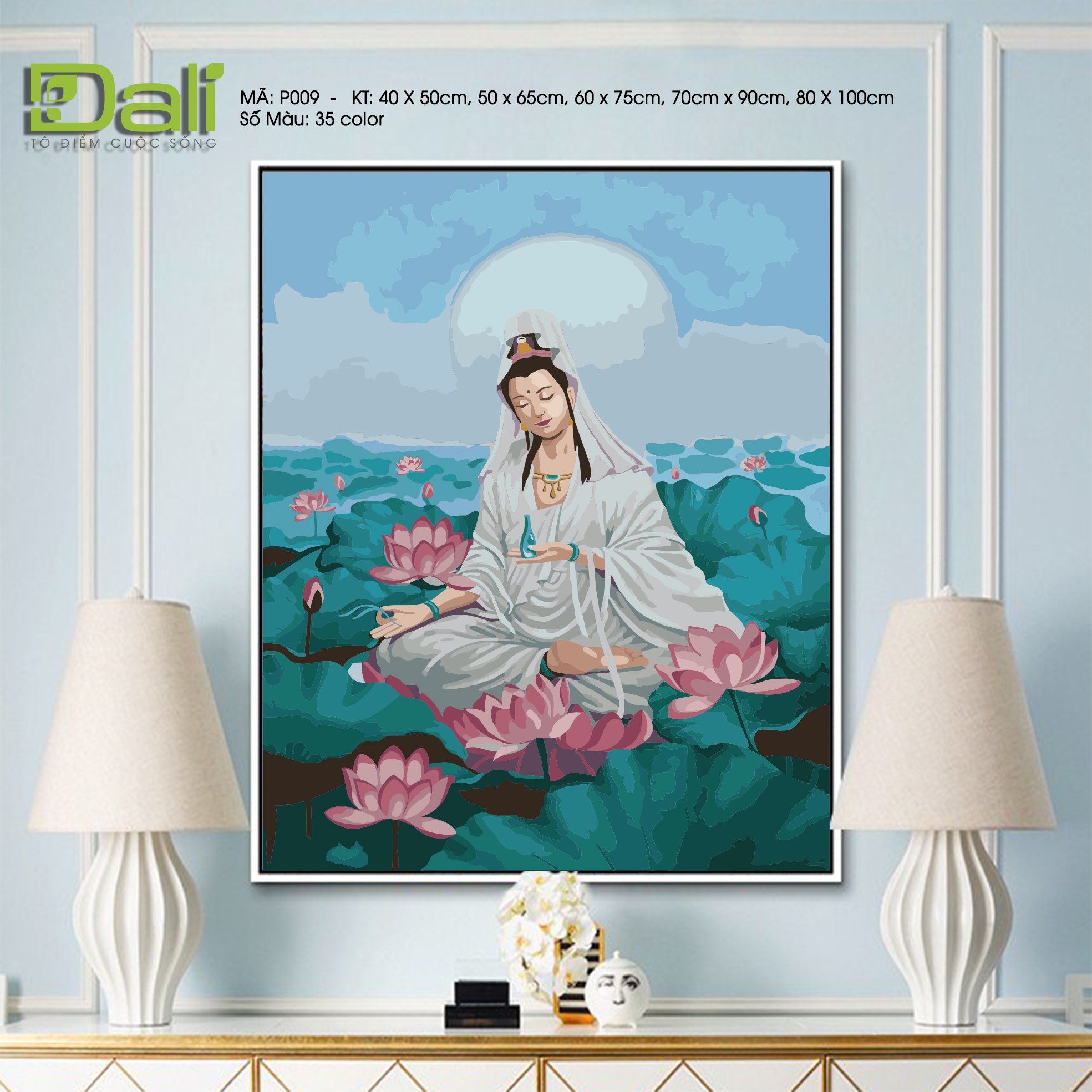 Tranh Phật Bà Quan Âm P009