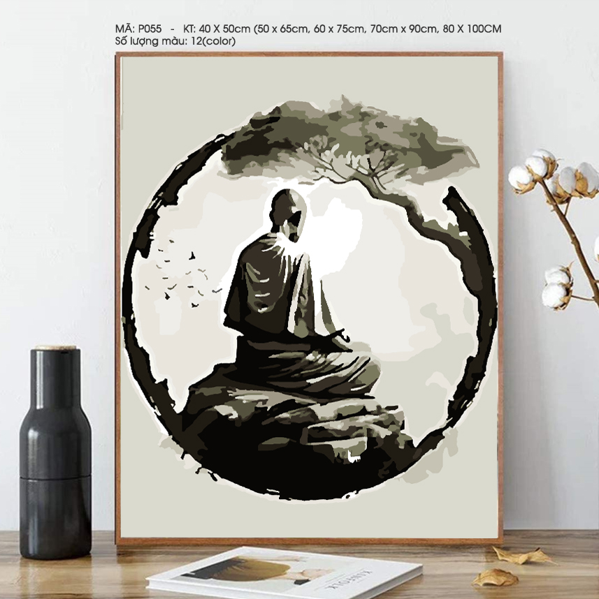 Tranh Thiền Sư Vòng Tròn P055