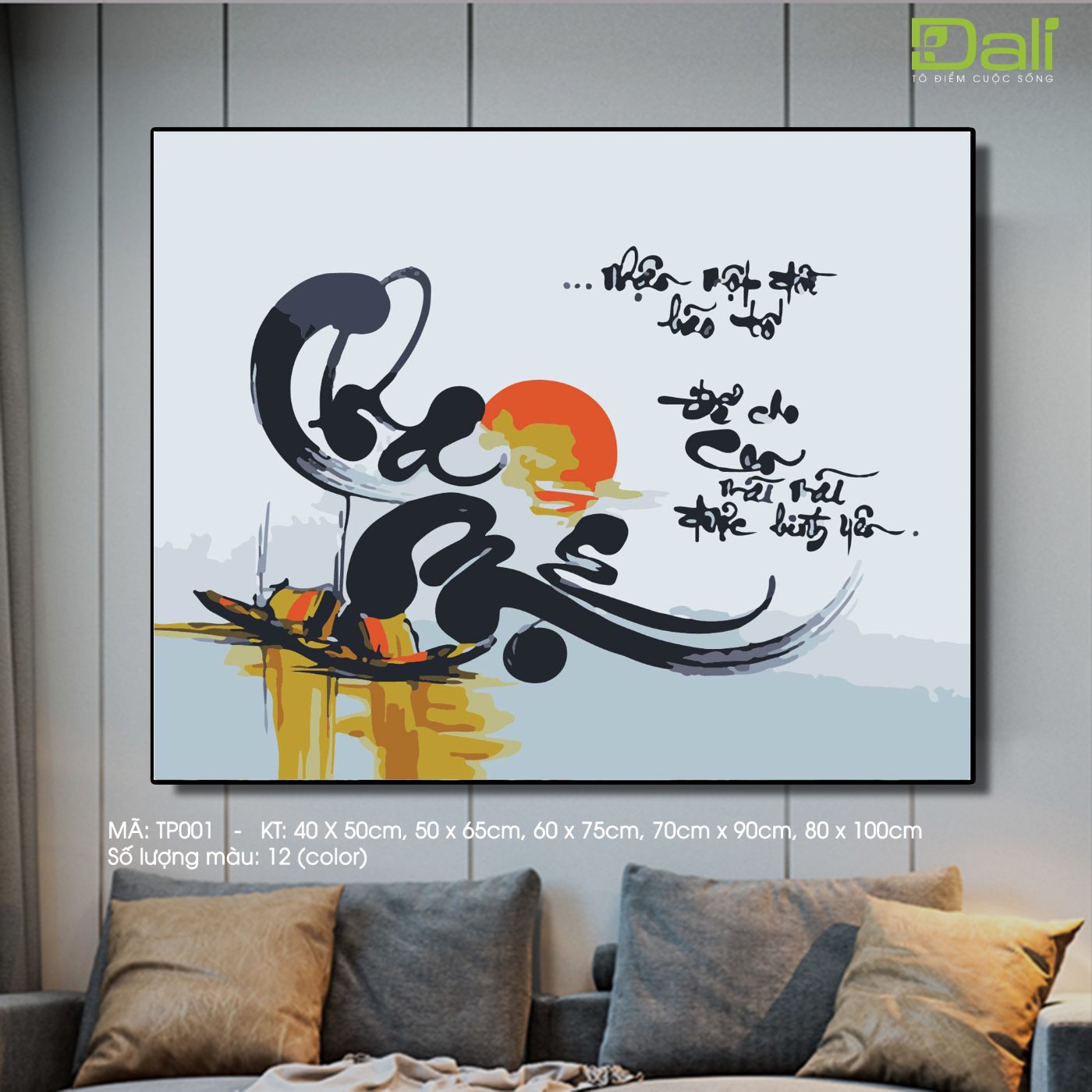 Tranh Tô Màu Thư Pháp TP001