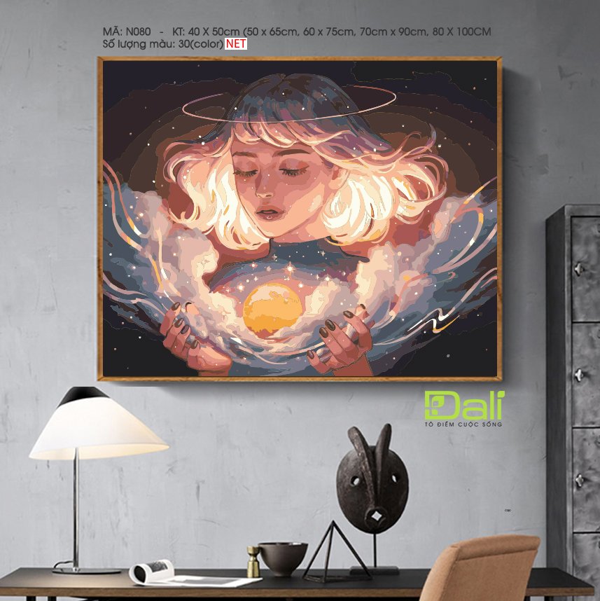 Tranh Nàng Thơ Năng Lượng Vũ Trụ N080